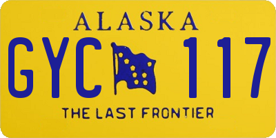 AK license plate GYC117