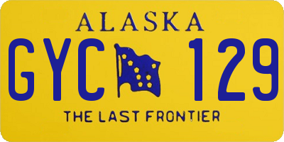 AK license plate GYC129