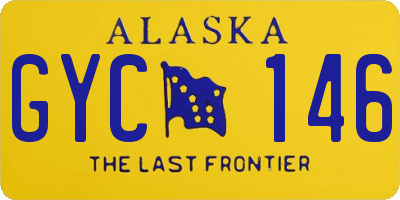 AK license plate GYC146