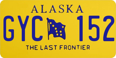 AK license plate GYC152