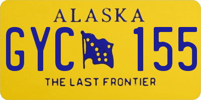 AK license plate GYC155