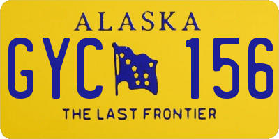 AK license plate GYC156