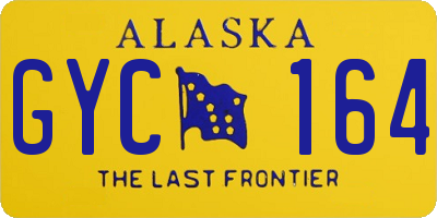 AK license plate GYC164