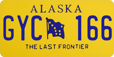AK license plate GYC166