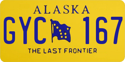 AK license plate GYC167