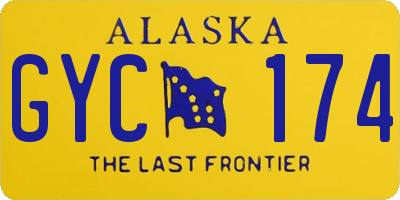 AK license plate GYC174
