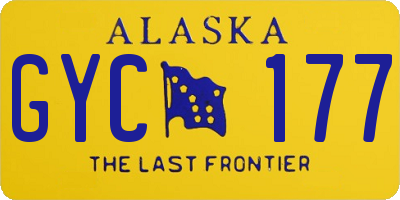 AK license plate GYC177