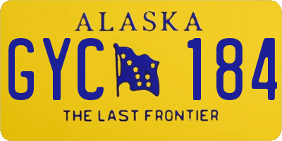AK license plate GYC184