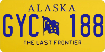 AK license plate GYC188