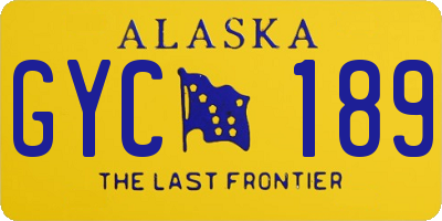 AK license plate GYC189