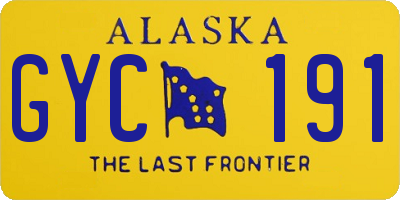 AK license plate GYC191