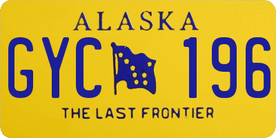 AK license plate GYC196