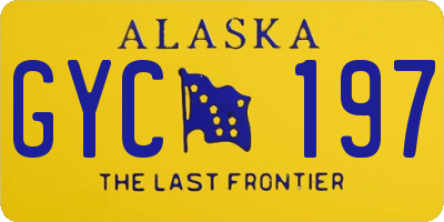 AK license plate GYC197
