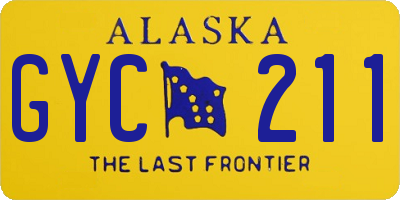 AK license plate GYC211