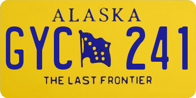 AK license plate GYC241