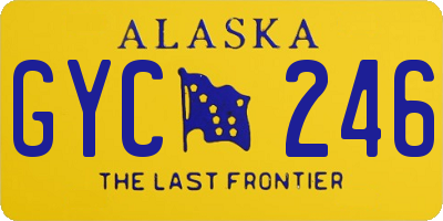 AK license plate GYC246