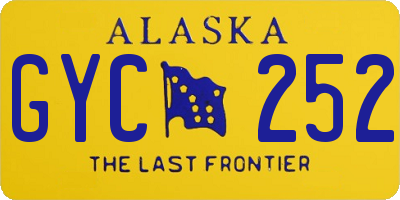 AK license plate GYC252