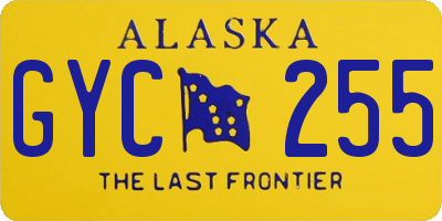 AK license plate GYC255