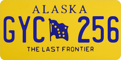 AK license plate GYC256