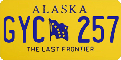 AK license plate GYC257