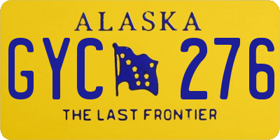 AK license plate GYC276