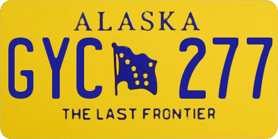 AK license plate GYC277
