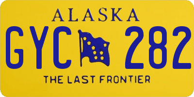 AK license plate GYC282
