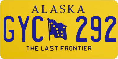 AK license plate GYC292