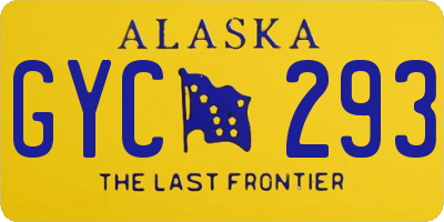 AK license plate GYC293