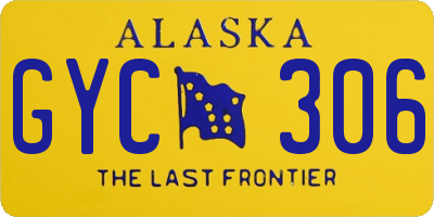 AK license plate GYC306