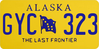 AK license plate GYC323