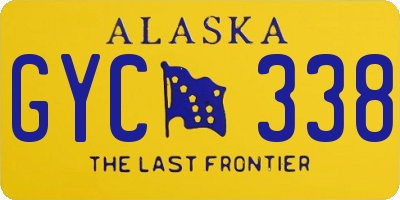 AK license plate GYC338
