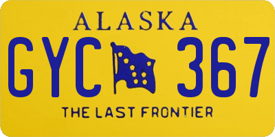 AK license plate GYC367