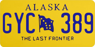 AK license plate GYC389