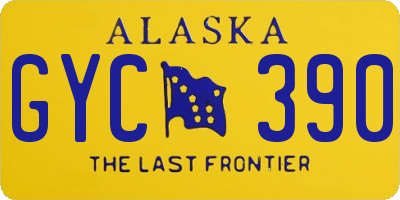 AK license plate GYC390