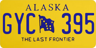 AK license plate GYC395