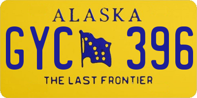 AK license plate GYC396