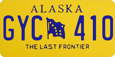 AK license plate GYC410