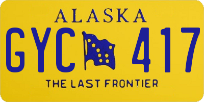 AK license plate GYC417