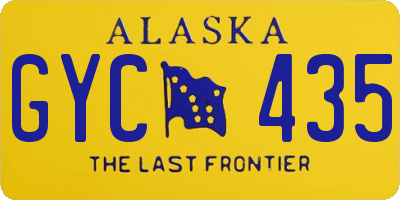 AK license plate GYC435