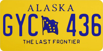AK license plate GYC436