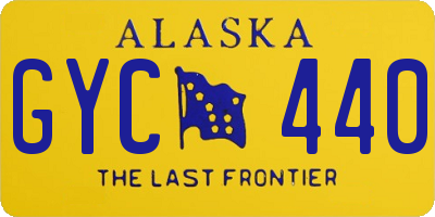 AK license plate GYC440