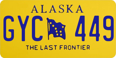 AK license plate GYC449