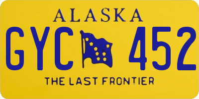 AK license plate GYC452