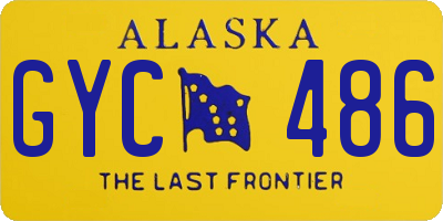 AK license plate GYC486
