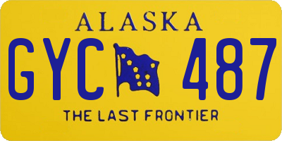 AK license plate GYC487