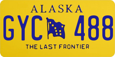 AK license plate GYC488