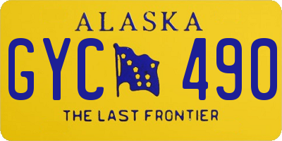 AK license plate GYC490