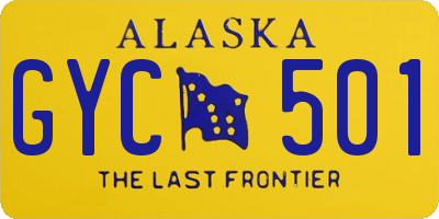 AK license plate GYC501