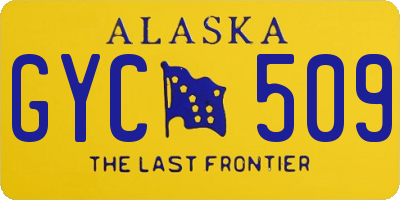 AK license plate GYC509